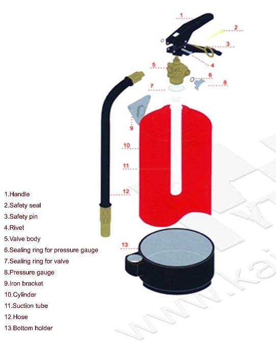 Dry powder fire extinguisher